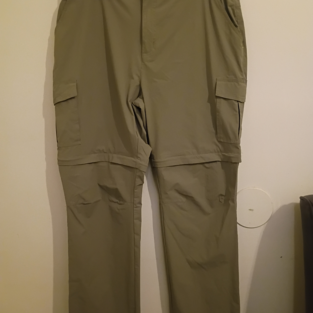 Nonwe Women's Tactical‎ Olive Straight  Zip Off Pants Legs Sz XXL L32
